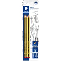 Staedtler Noris 120-2BK3DA. Lápices de Madera Certificada. Pack con Tres Lapiceros de Grafito HB
